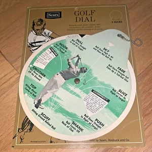 SEARS, ROEBUCK - ESFERA DE GOLF 1960 en tarjeta de marketing original - Imagen 1 de 7