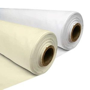 Curtain Lining Fabric White or Ivory 54in 137cm Wide High Quality by Aesthetex - Bild 1 von 3