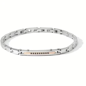 COMETE GIOIELLI  ZIP   BRACCIALE UOMO UBR1186   NUOVO GARANZIA UFFICIALE - Foto 1 di 2