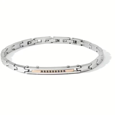 COMETE GIOIELLI  ZIP   BRACCIALE UOMO UBR1186   NUOVO GARANZIA UFFICIALE - Immagine 1 di 2