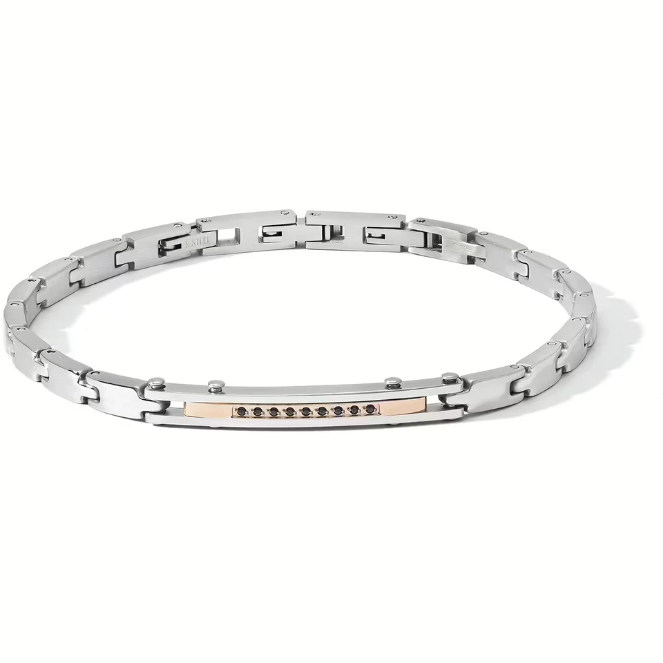 COMETE GIOIELLI  ZIP   BRACCIALE UOMO UBR1186   NUOVO GARANZIA UFFICIALE - Immagine 1 di 2