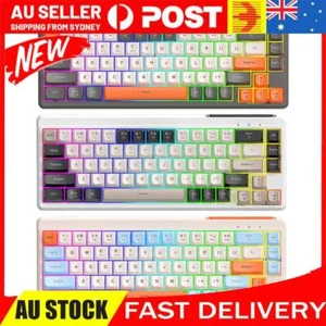 Wireless Gaming Keyboard 68 Keys Tri-Mode BT5.0/2.4GHz/USB-C for PC Laptop - Afbeelding 1 van 21