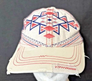 Cruel Girl Factory Distressed Southwestern Aztec Design Girl's Snapback Cap - Picture 1 of 6