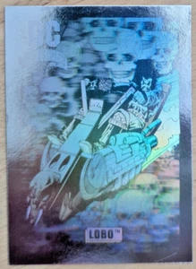 Tarjeta Impel DC Cosmic Cards 1991 serie 1 holograma Lobo DCH-7 - Imagen 1 de 2
