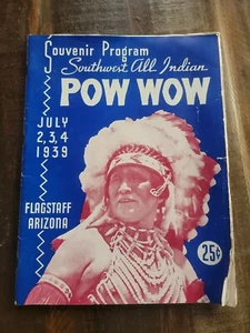 Southwest All Indian Pow Wow Rodeo Program, July 1939 Flagstaff, Arizona - Bild 1 von 12