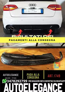1749 Difusor Adecuado Para Audi A4 S4 B8 2008-2012 - Imagen 1 de 17