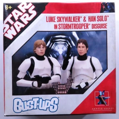 Bust-Ups Star Wars Luke Skywalker y Han Solo en DISFRAZ DE SOLDADO DE ASALTO Exclusivo Foto 1 de 3