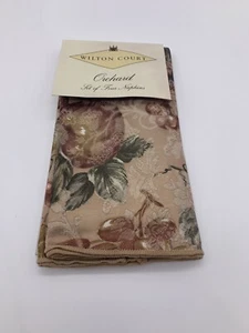 Set Of 4 Wilton Court Orchard Style Table Napkins  - Foto 1 di 7