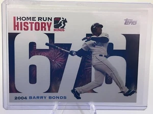 2005 Topps Barry Bonds Home Run History #676 Barry Bonds HR676 - Picture 1 of 2