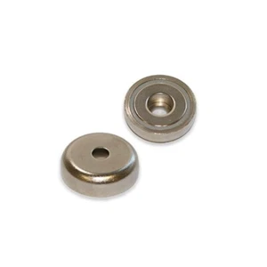 10x B16 Neodimio Agujero Redondo Agujero POT Soporte Imanes 16mm Diámetro 4kg - Imagen 1 de 2