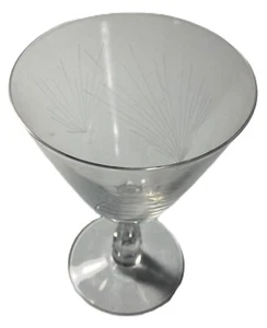 Water Goblet~Pine by Fostoria~USED~Clear Cut Glass - Picture 1 of 8