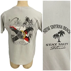 Neu Smyrna Beach T-Shirt Herren Medium grau Florida Angeln Seefahrt Staat Florida - Bild 1 von 15