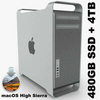 Apple Mac Pro 5,1 SixCore 3.33GHZ 32GB RAM ATI 5770 1GB 500GB SSD - macOS 10.13  - Image 1 of 4