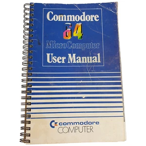Vtg Commodore 64 Micro Computer User Manual 1984 UK Spiral Bound Book HTF Good - Picture 1 of 8