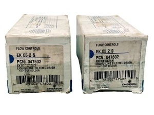 Lot Of 2 Emerson 047602 EK-052S 1/4" OFD Solder Liquid Line Filter Drier - Picture 1 of 5