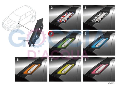 MINI Countryman R60 Paceman R61 Set di coperture per assetto con pad 51132184058 (verde) - Immagine 1 di 3