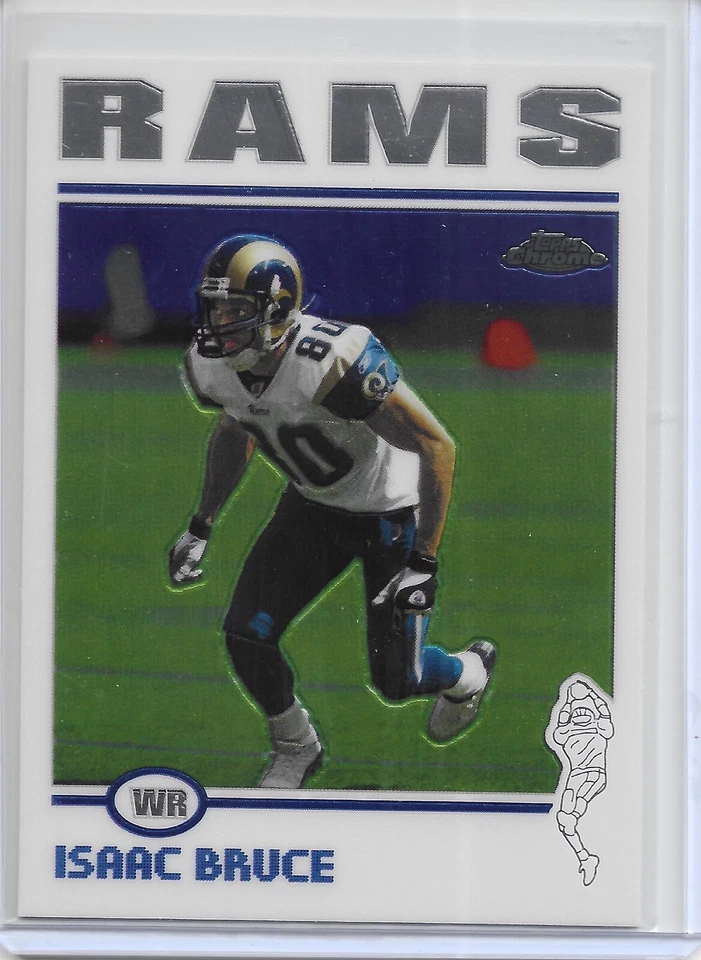 2004 Topps Chrome Football Isaac Bruce Card # 66 St. Louis Rams - Image 1 of 1