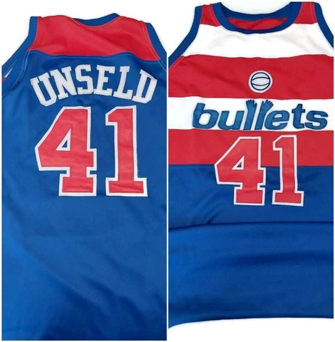 Mitchell & Ness Mens 56 NBA Washington Bullets 1977-78 Wes Unseld #41 Jersey Cover