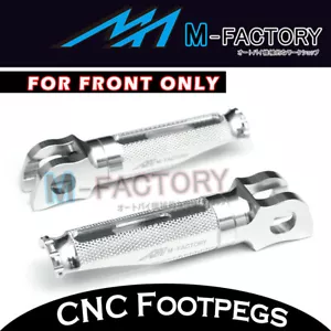 Silver Billet Front Rider Foot Pegs For Ducati Monster S2R 1000 07-08 - Picture 1 of 4