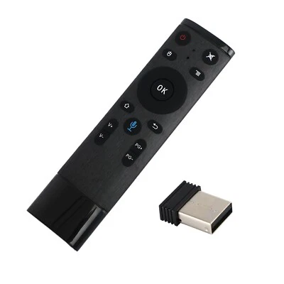 O21 2.4GHz USB Wifi Air Maus Gyro Voce Telecomando Per PC Smart TV Media Box - Immagine 1 di 4