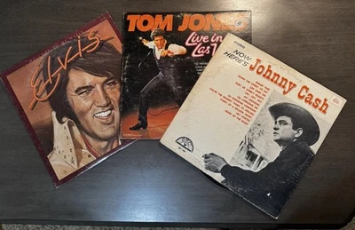 Lot of 3 Vintage LPs: Elvis, Tom Jones, Johnny Cash – Classic Icons! - Image 1 of 4