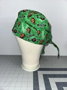 MARSHALL UNIVERSITY TIE SCRUB CAP, CLASSIC STYLE MEN'S WOMEN'S, HANDMADE - Picture 1 of 6