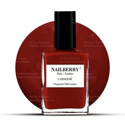 Nailberry Breathable & Nail Polish - Strawberry Jam 15ml ( Halal )