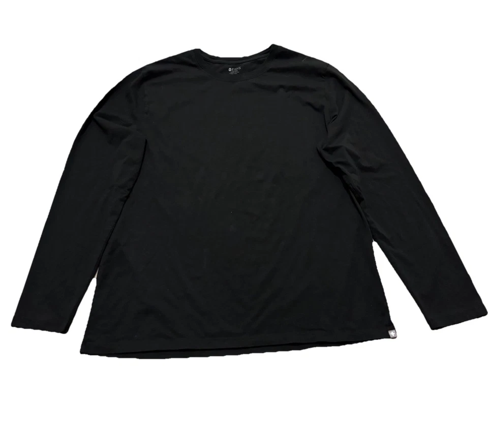 Camisa Súper Suave Figs Underscrub Para Hombres Talla XXL Negra Manga Larga Algodón Pima Foto 1 de 4