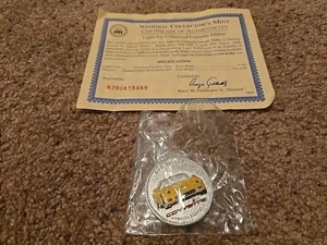 Corvette Light Up GM 100th Anniversary Coin, COA, Ntl Collector's Mint .7 Ounces - Picture 1 of 8