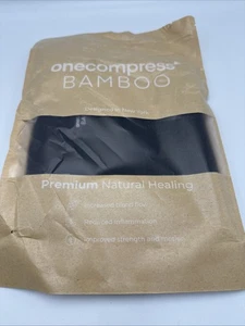 One Compress Unisex natürliche Schmerzlinderung Bambus Knie Sleeve X-Large schwarz - Bild 1 von 2