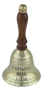 Campana De Mesa De Latón/Madera 12,5 cm Sea-Club - Imagen 1 de 1