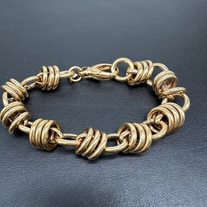 Milor Italy Bronze Chunky Rose Gold Tone Bracelet - Picture 1 of 5