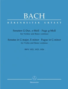 Two Sonatas and a Fugue for Violin and Basso continuo  J.S.Bach  Urtext - Picture 1 of 3