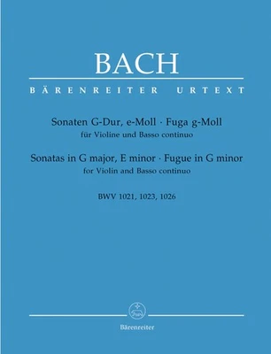 Two Sonatas and a Fugue for Violin and Basso continuo  J.S.Bach  Urtext - Image 1 of 3