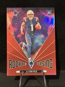 2024 Panini Phoenix Ja’Lynn Polk Rookie Rising Red /99 - Patriots - Picture 1 of 2