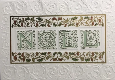 Marcel Schurman- Christmas- NOEL- Laser Cut, Embossed, Foil