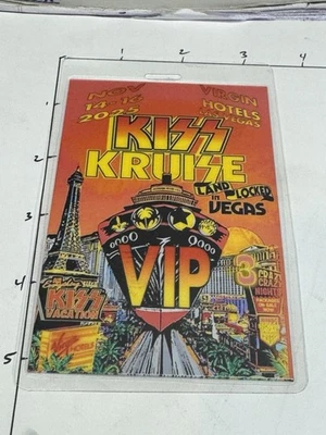 ￼ Commemorative KISS Kruise Las Vegas 2025 Vip Backstage Pass & Lanyard - Image 1 of 3