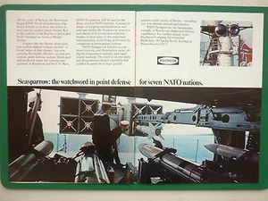 10/1978 PUB RAYTHEON SEASPARROW RAKETENFREGATTE KNM NARVIK NORWEGEN ORIGINAL ANZEIGE - Bild 1 von 1