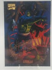 🔥1994 marvel masterpieces #50 Hulk Gold Foil Signature Series Avengers Raw/New!
