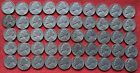 Lot de 1938-1961 nickels Jefferson en circulation -50 pièces avec 1 nickel de guerre d'argent