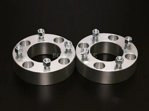 (2) 2" Thick 4x137 4/137 ATV Wheel Spacers, 10x1.25 Studs, Cone Seat Nuts Silver - Imagen 1 de 3