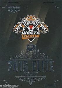 2016 NRL Elite Base Card (181) WESTS TIGERS Checklist - Picture 1 of 1