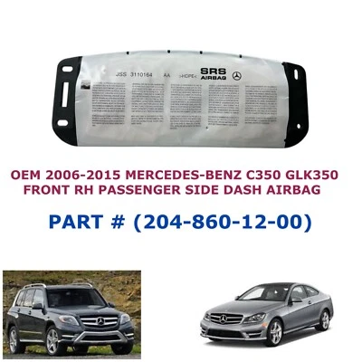 2006-2015 Mercedes-Benz C350 GLK350 right side dash airbag 204-860-12-00 - Image 1 of 4