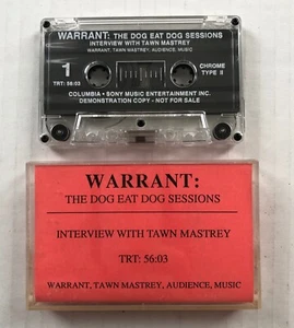 WARRANT Dog Eat Dog Sessions 1992 US PROMO Only CASSETTE Music & Interviews  - Picture 1 of 3