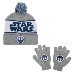Star Wars Rebel Alliance Logo Youth Cuff Beanie and Gloves Set - Picture 1 of 1