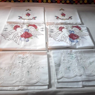 6 x Vintage cushion cover pillow covers embroidered bulk sale (combined post) - image 1 of 4