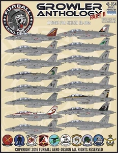 1/48 Furball EA-18G Growler Anthologie Teil 2 Aufkleber - Bild 1 von 9