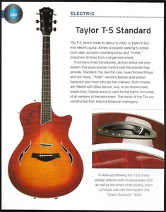 Taylor T5 Standard electric + Tacoma Chief acoustic guitar history article - Picture 1 of 4