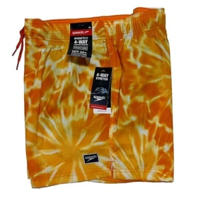 Speedo Men's Oriole Atoll 4-Way Stretch Swim Trunks UPF 50+  Boardshort  Sz XL - Picture 1 of 4