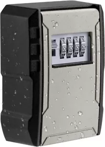 Upgrade Extra Large Capacity Key Lock Box, Weatherproof Wall Mount Key Box For C - Picture 1 of 7